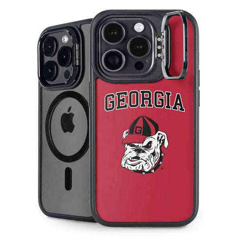 University of Georgia Bulldogs Logo iPhone 15 Pro Max Kickstand Case